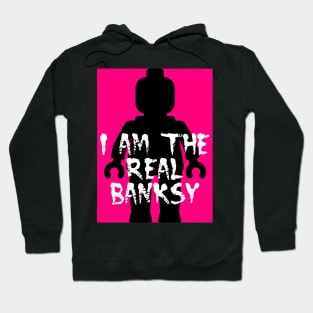 Black Minifig with "I am the Real Banksy" Hoodie